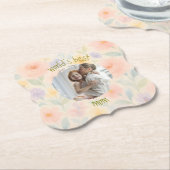 Gepersonaliseerde 'World's Best Mom' Paper Onderze Kartonnen Onderzetters (Gekanteld)