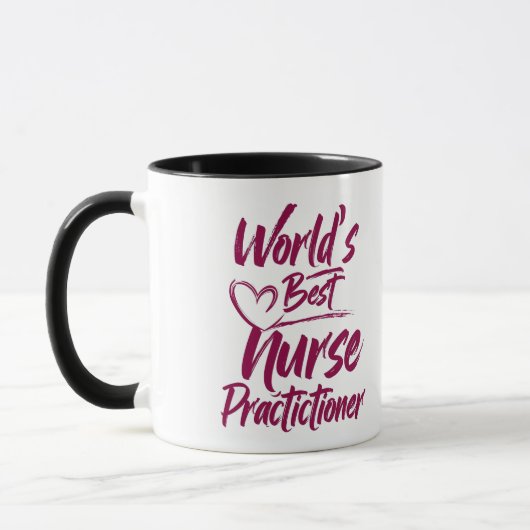 Gepersonaliseerde "World's Best Nurse Practitioner Mok (Links)