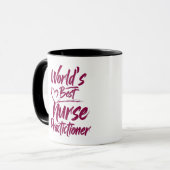 Gepersonaliseerde "World's Best Nurse Practitioner Mok (Voorkant links)