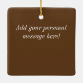 Gepersonaliseerde WWII Overwinningsversiering Keramisch Ornament (Achterkant)