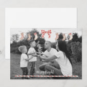 Gepersonaliseerde Xmas Kaart met sokken (Voorkant / Achterkant)