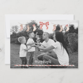 Gepersonaliseerde Xmas Kaart met sokken