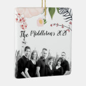 Gepersonaliseerde XMAS Ornament Baby Roze Kosmos o (Rechts)