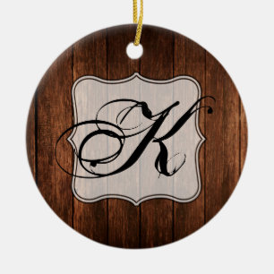 Gepersonaliseerde XMAS Ornament Schuur Hout Land R