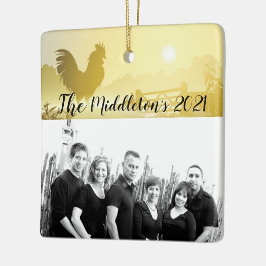 Gepersonaliseerde XMAS Ornament Sunny Morning Boer (Links)