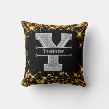 Gepersonaliseerde Y Initiaal Silver Monogram Jouw 