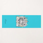 Gepersonaliseerde yogamat aangepaste naam witte ti (Voorkant (horizontaal))