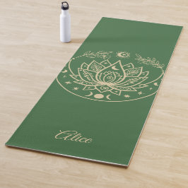Gepersonaliseerde yogamat Meditatie Gift Paarse