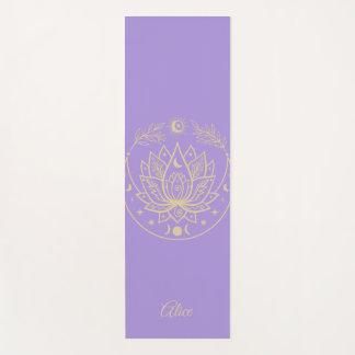 Gepersonaliseerde yogamat Meditatie Gift Paarse