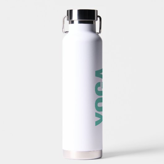 Gepersonaliseerde YOGA's naamscript Waterfles (Voorkant)