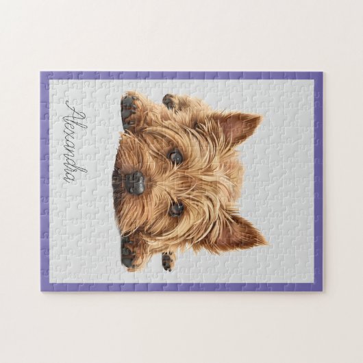 Gepersonaliseerde Yorkie Jigsaw Puzzel (Horizontaal)
