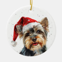 Gepersonaliseerde Yorkshire-hond Kerstmis