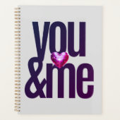 Gepersonaliseerde You & Me Glitter Wedding Planner (Voorkant)