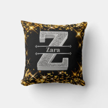 Gepersonaliseerde Z Initiaal Silver Monogram Jouw 