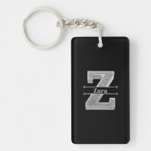Gepersonaliseerde Z Initiaal Silver Monogram Jouw