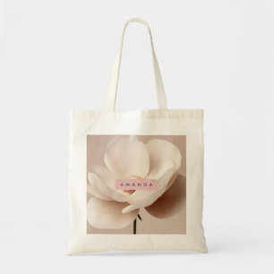 Gepersonaliseerde Zachte Crème Magnolia Bloesem Es Tote Bag