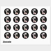 Gepersonaliseerde Zachte Roze Balletschoen voor ve Ronde Sticker (Vel)