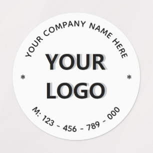 Gepersonaliseerde Zakelijke Logo Labels Voorbeeld