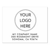 Gepersonaliseerde zakelijke Logo Large Rubberstempel (Afrduk)