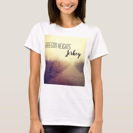 Gepersonaliseerde zakelijke T-shirt Sunrise Pathwa (Voorkant)