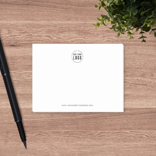 Gepersonaliseerde zaken Voeg Logo Modern Minimalis Post-it® Notes
