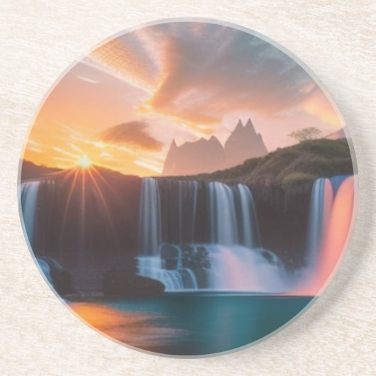 Gepersonaliseerde Zandsteen Onderzetter Enchanted  (Voorkant)