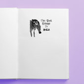 Gepersonaliseerde Zebra Dit boek behoort tot Zelfinktende Stempel