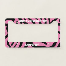 Gepersonaliseerde Zebra Roze en Zwarte Tijger Gest