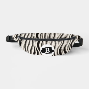 Gepersonaliseerde Zebra Stripe Print Fanny Pack Heuptasje