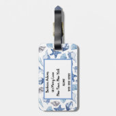 Gepersonaliseerde Zee Life Baggage Bagagelabel (Achterkant verticaal)