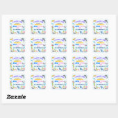 Gepersonaliseerde Zee-riously Fun Ocean Protector  Vierkante Sticker (Vel)