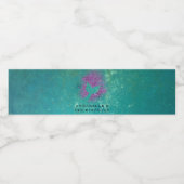 Gepersonaliseerde Zeemeermin met respect voor Birt Waterfles Etiket (Enkel label)