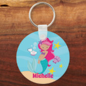 Gepersonaliseerde Zeemeermin Sleutelhanger (Voorkant)