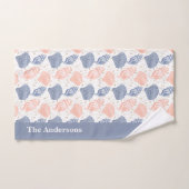gepersonaliseerde zeeschelp bad handdoek (Handdoek)