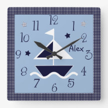 Gepersonaliseerde ZeevaartZeilboot & de Leuke Klok