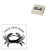 Gepersonaliseerde zeevruchten Krab Rubberstempel (Gestempeld)