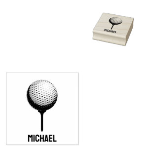 Gepersonaliseerde zelf-inkt, golfbal rubberstempel