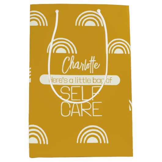 Gepersonaliseerde zelfzorg medium cadeauzakje (Voorkant)