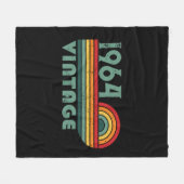 Gepersonaliseerde zestig  60ste verjaardagscadeaus fleece deken (Voorkant (Horizontaal))