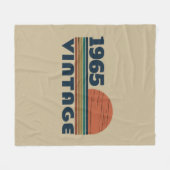 Gepersonaliseerde zestig 60ste verjaardagscadeaus fleece deken (Voorkant (Horizontaal))