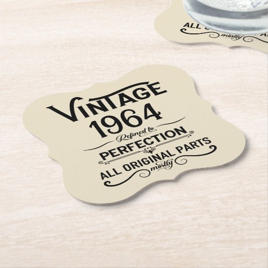 Gepersonaliseerde zestig 60ste verjaardagscadeaus kartonnen onderzetters (Gekanteld)