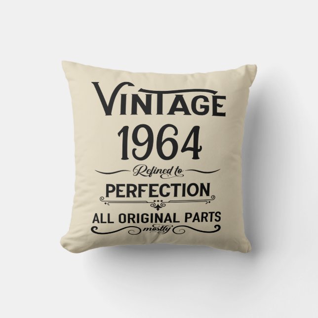 Gepersonaliseerde zestig  60ste verjaardagscadeaus kussen (Voorkant)