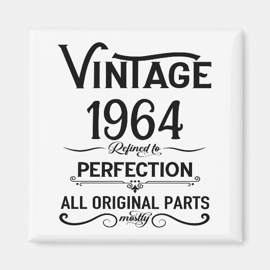 Gepersonaliseerde zestig 60ste verjaardagscadeaus magneet (Voorkant)