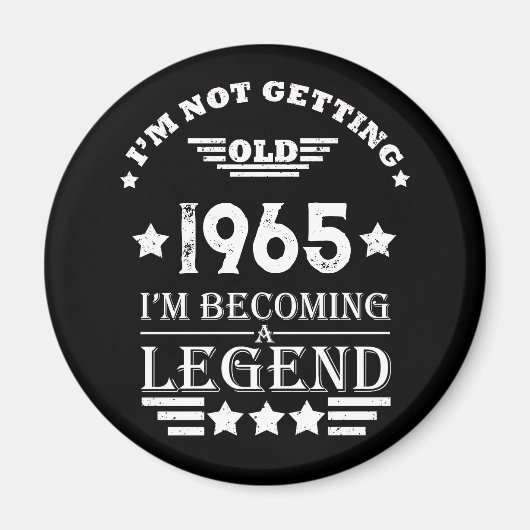 Gepersonaliseerde zestig 60ste verjaardagscadeaus magneet (Voorkant)