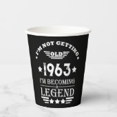 Gepersonaliseerde zestig 60ste verjaardagscadeaus papieren bekers (Voorkant)