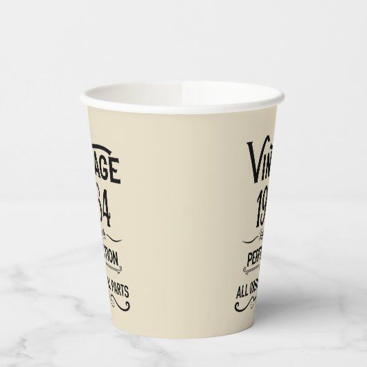 Gepersonaliseerde zestig  60ste verjaardagscadeaus papieren bekers (Links)