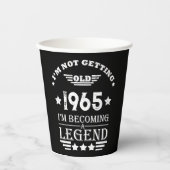 Gepersonaliseerde zestig  60ste verjaardagscadeaus papieren bekers (Voorkant)