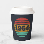Gepersonaliseerde zestig  60ste verjaardagscadeaus papieren bekers (Achterkant)