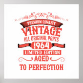 Gepersonaliseerde zestig 60ste verjaardagscadeaus poster (Voorkant)