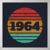 Gepersonaliseerde zestig 60ste verjaardagscadeaus poster (Voorkant)